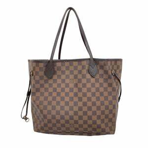 LOUIS VUITTON Brown Damier Neverfull MM Tote Bag